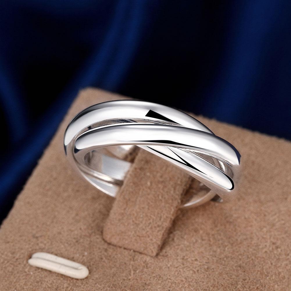 Silver Plated 3 Circle Ring
