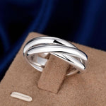 Silver Plated 3 Circle Ring